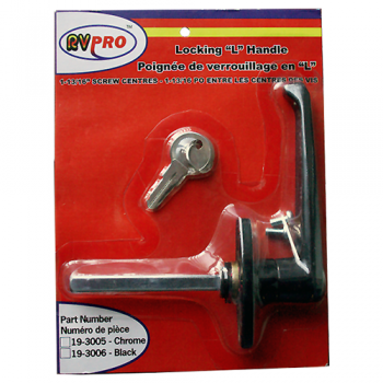 LOCKING L HANDLE-CHROME #6