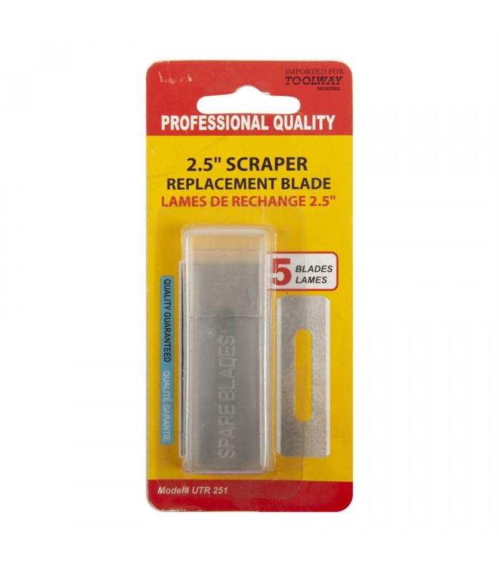 Scraper Blades Razor 2.5 in. - Set of 5