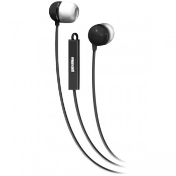 Maxell Stereo In-Ear Earbuds With Microphone & Remote (Black)