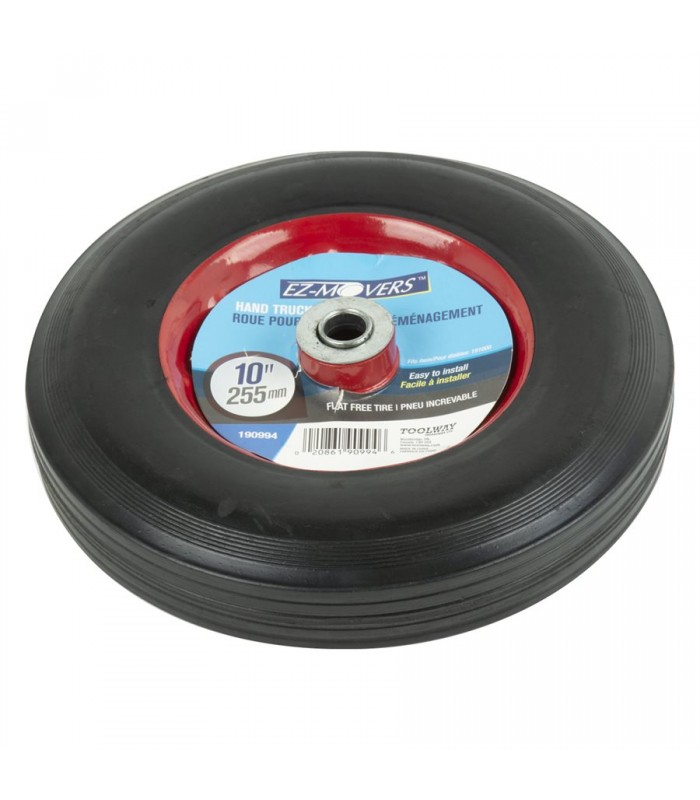 EZ-Movers 10 inch Hand truck Wheel Flat Free Tire