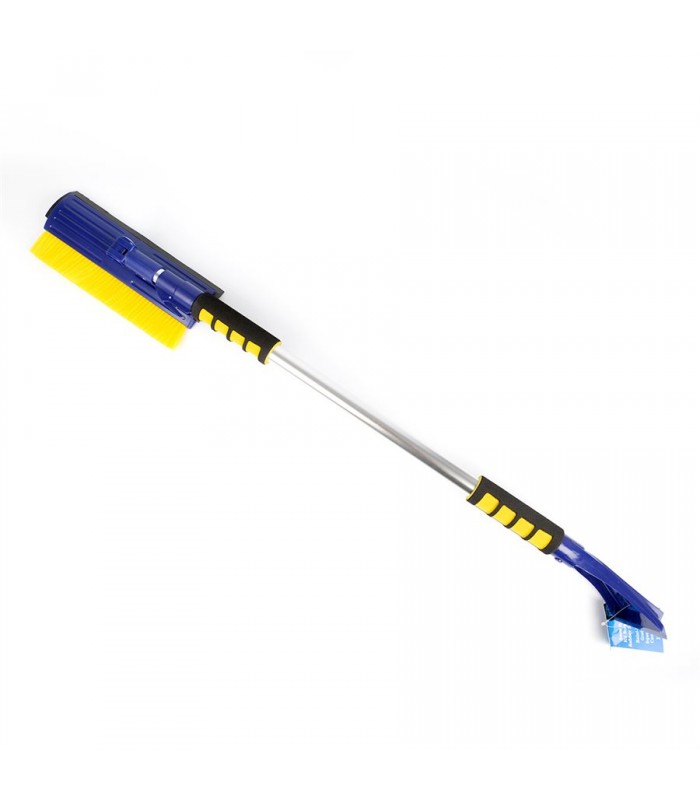 Toolway Snow Brush Ice Scraper & Squeegee with Steel Extend Handle 56 in.