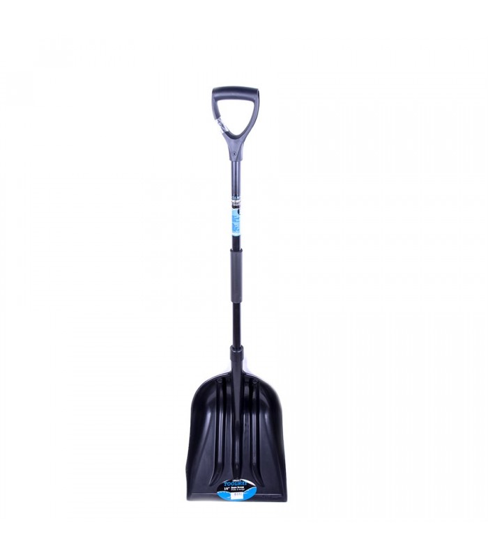 Toolway Snow Shovel 14in Poly Blade Steel Poly D-Handle