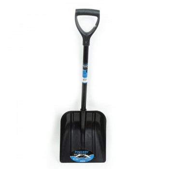 Toolway Snow Shovel 11in Poly Blade Fiberglass Poly D-Handle Vehicle