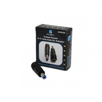 Adaptateur DC 2.1mm femelle à 2.5mm mâle