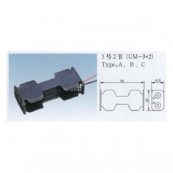 Global Tone Battery Holder Box Case 2 AA 3V