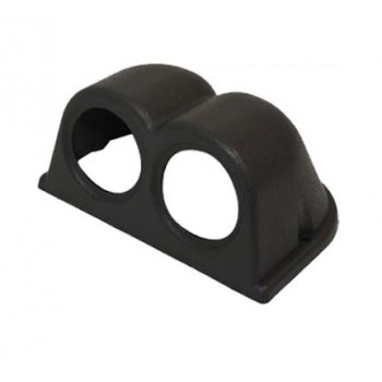 Support noir de manomètres pour 2 manomètres 52 mm / 2 po.