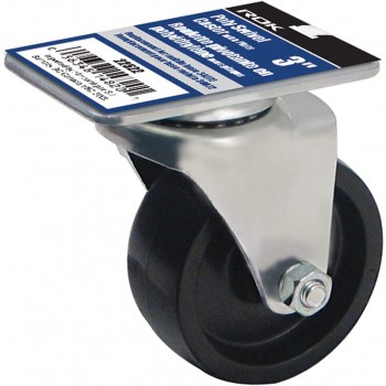 ROK 3" Poly Swivel Caster With Plate