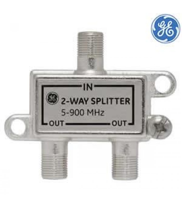 General Electric 2-Way 5-900Mhz Signal Splitter - Nickel