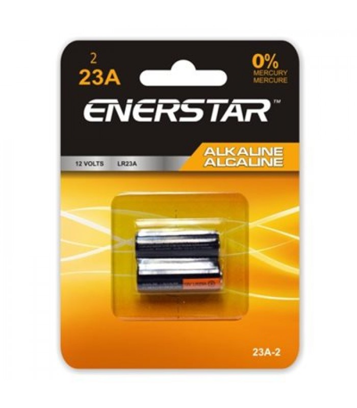 Enerstar Alkaline Battery LR23A, 23A - Pack of 2