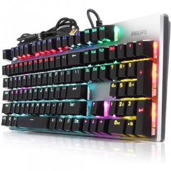 Philips Wired Mechanical RGB Gaming Keyboard with 16 Ambiglow Chroma FX