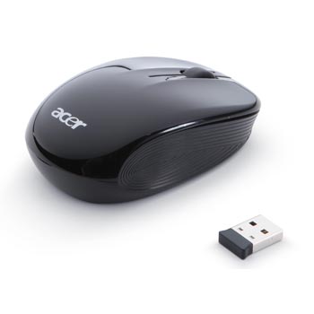 Acer AMR514 Wireless Optical Mouse 1000dpi Black-Individual Bulk Pack