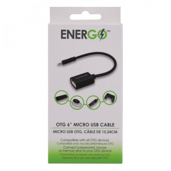 Energo OTG 6" Micro USB Cable