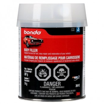 Matériau de remplissage pour carrosserie Bondo®, 261C 397g
