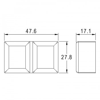Capuchon protecteur transparent/interrupteur double