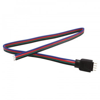 Ason Decor connecteur RVB 4 broches mâle avec fil 30cm