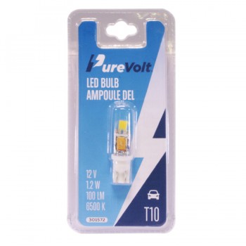 PureVolt T10 LED Bulb – 12 V - 1.2 W - 100 LM - 6500K