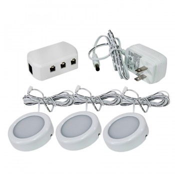 Ason Decor 3 LED Lighting Pucks Set - 120V - 2.5W - 3000K/4000K