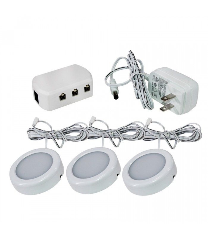 Ason Decor 3 LED Lighting Pucks Set - 120V - 2.5W - 3000K/4000K