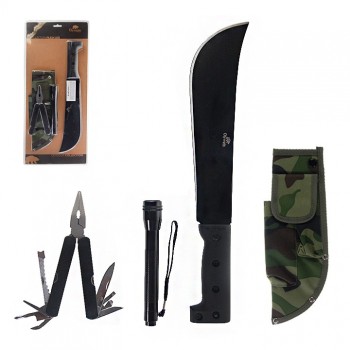OLYMPIA - SURVIVAL POCKET KNIFE SET, SHEATH INCLUDED