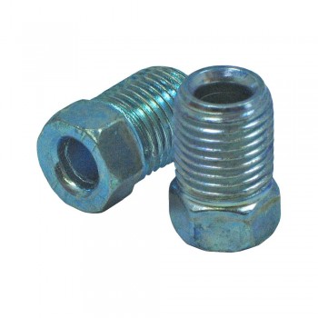 Metric brake line nuts 3/16" TX10mm THX10mm - Pack of 2