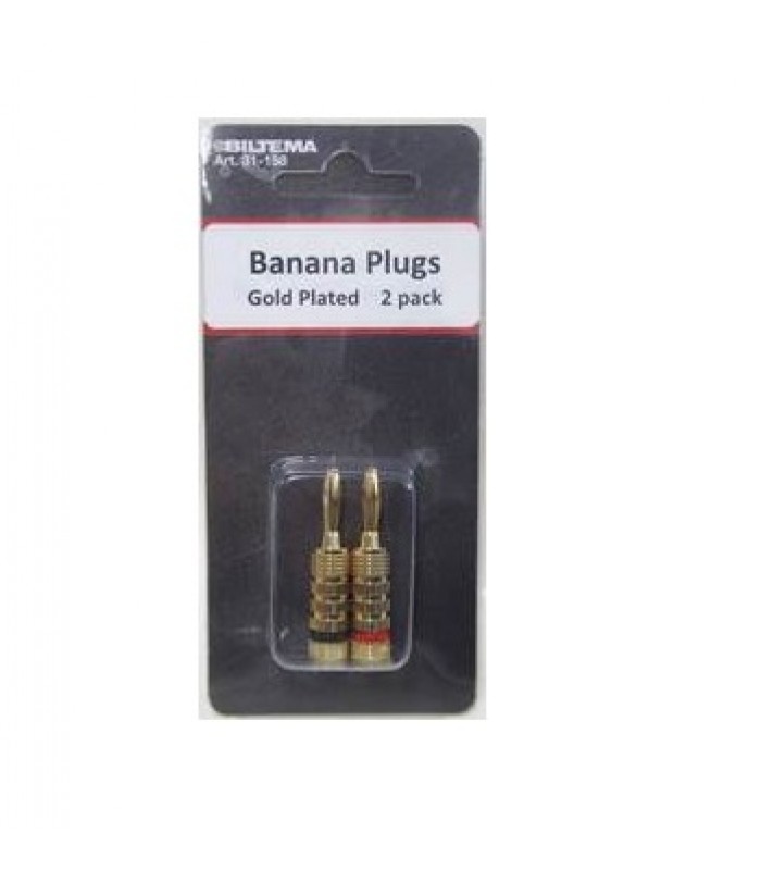 Banana Plug (Pair) Gold