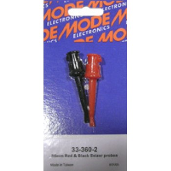 Pince à ressort pour électronique Noir/Rouge 55mm de Mode Electronics