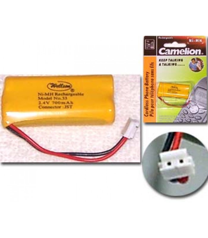 Wellson 2.4V 700MAH RECHARGEABLE CORDLESS PHONE BATTERY