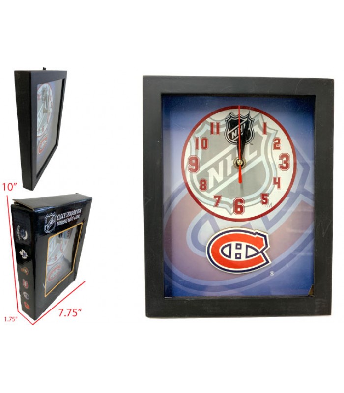 NHL - Montreal Canadiens - CLOCK SHADOW BOX