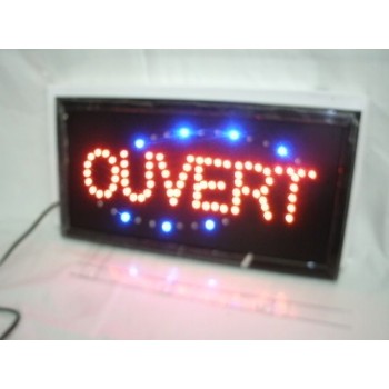LED Flashing Sign - Ouvert