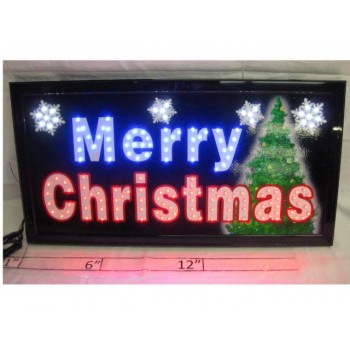 Enseigne Lumineuse Clignotante DEL - Merry Christmas