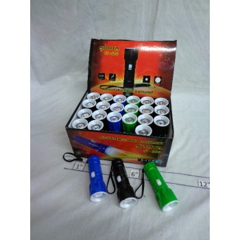 Lampe de poche au DEL ajustable avec piles incluses