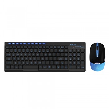 E-Blue Ultra-Mince Ensemble pour bureau Clavier/Souris