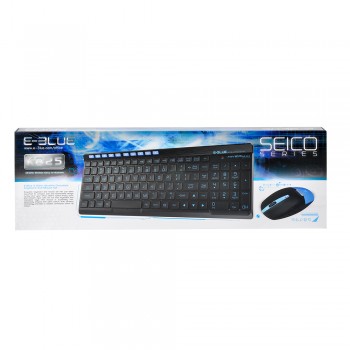 E-Blue Ultra-Mince Ensemble pour bureau Clavier/Souris