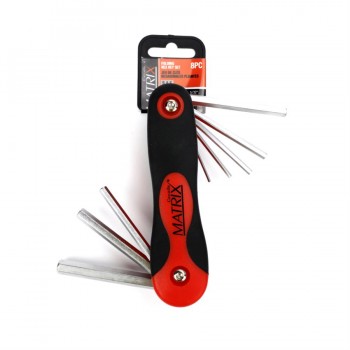 Tooltech Firm-Grip Folding Hex Key SAE - 8 pcs