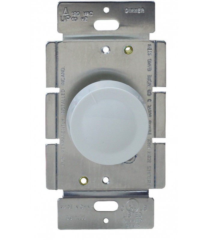 Electrimart Rotary Light Dimmer Switch for Incandescent Single Pole