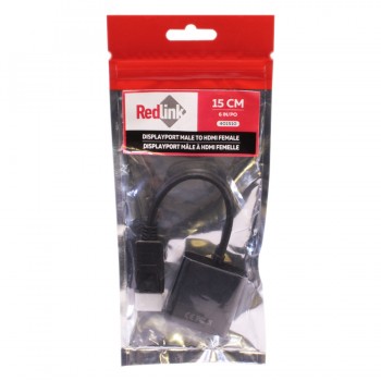 RedLink DisplayPort Male to HDMI Female Adapter - 15cm