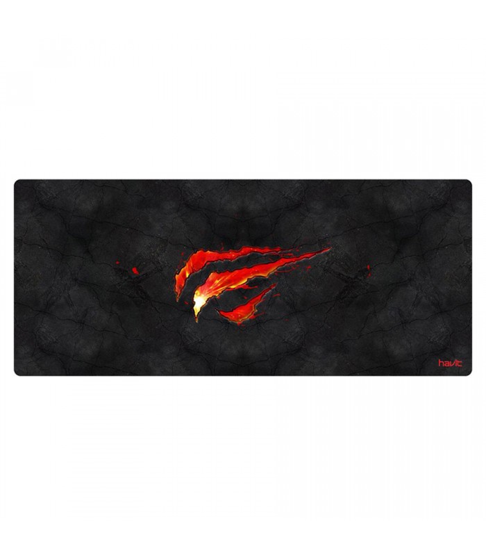 Havit Tapis surdimensionné pour clavier et souris - Noir et rouge