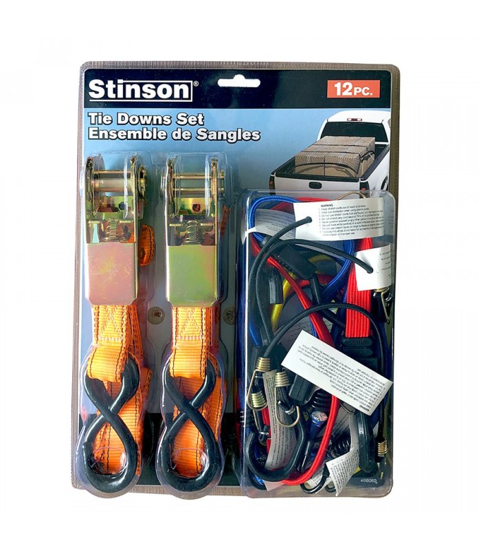 Stinson 12PC Tie Downs Set