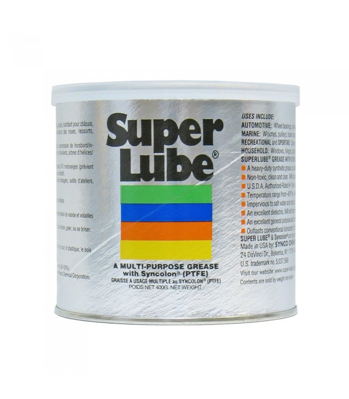 SUPER LUBE Synthetic Grease with Teflon Synco 400g Jar