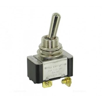 Interrupteur à levier 2P 20A 125VAC ON/OFF