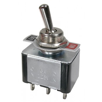 Interrupteur à levier 6A/125V DPDT ON-ON de Mode Electronics