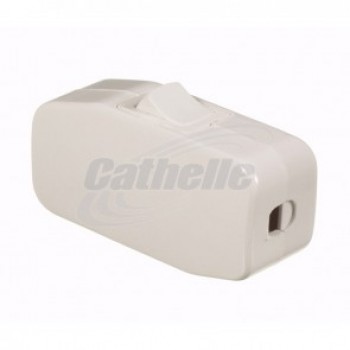 INTERRUPTEUR MI-FIL 125V 10A Blanc de Electrimart