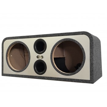 SBL Enclosure Dual 12" Ported front-firing subwoofer with Silver Panel