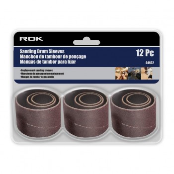 ROK 12 Pc Sanding Drum Sleeve For 44400