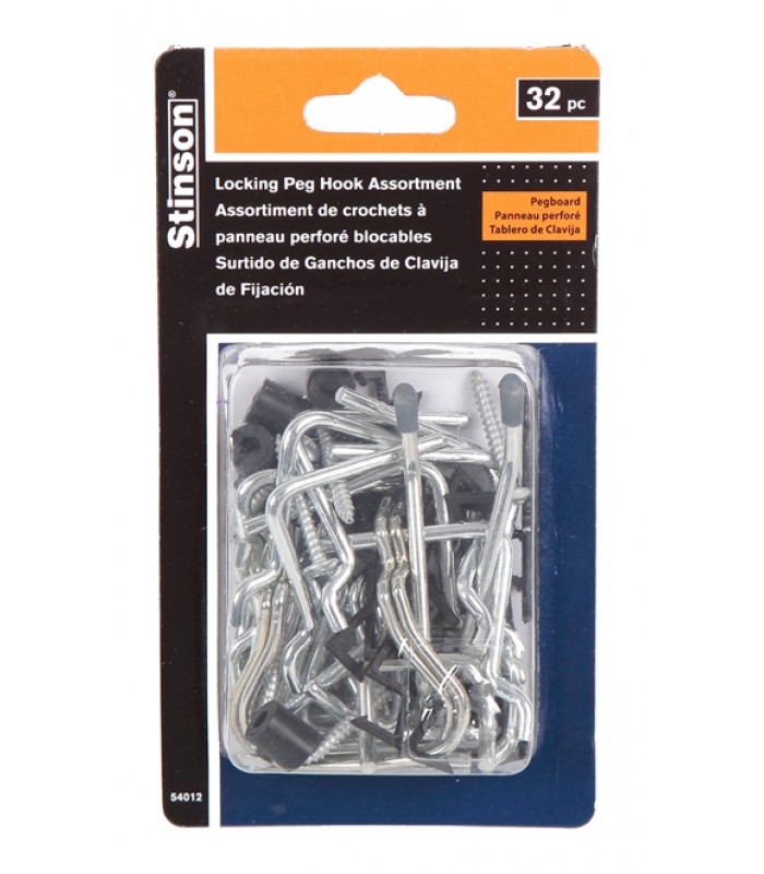 Stinson  32 PC 1/8in Assorted Peg Hooks