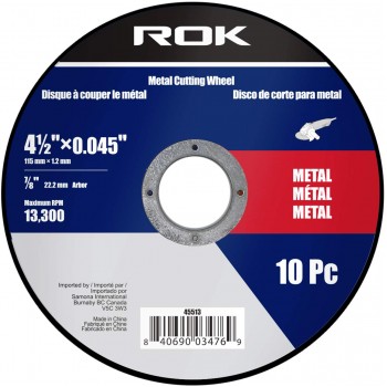Disque à tronçonner 4-1 / 2 "x 0,045 ROK 10 pièces