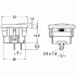 Mode Electronics 5A @ 125VAC (3A @ 250VAC) Single hole snap-in mount