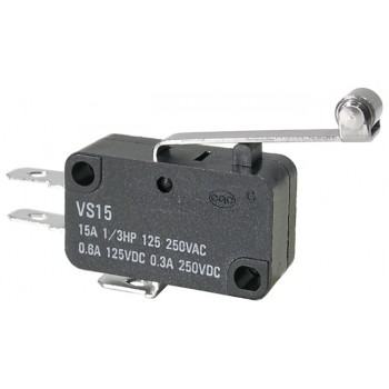 Interrupteur Micro 15A @ 125VAC ou 250VAC Levier actionneur à rouleaux de 25.9mm