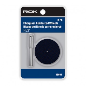 ROK Roue renforcée en fibre de verre 5 pièces - 1-1 / 2 "avec mandrin