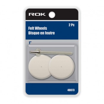 Roue en feutre 2 PC ROK 1 po. avec mandrin